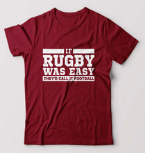 Load image into Gallery viewer, Rugby T-Shirt for Men-Maroon-Ektarfa.online