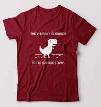 Load image into Gallery viewer, Internet Funny T-Shirt for Men-Maroon-Ektarfa.online