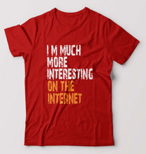 Load image into Gallery viewer, Internet Funny T-Shirt for Men-Red-Ektarfa.online
