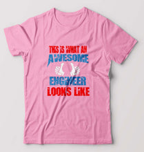 Load image into Gallery viewer, Awesome Engineer T-Shirt for Men-Light Baby Pink-Ektarfa.online
