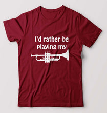 Load image into Gallery viewer, Trumpet Love T-Shirt for Men-Maroon-Ektarfa.online