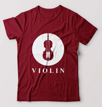 Load image into Gallery viewer, Violin T-Shirt for Men-Maroon-Ektarfa.online