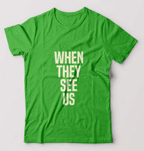 Load image into Gallery viewer, When They See Us T-Shirt for Men-flag green-Ektarfa.online