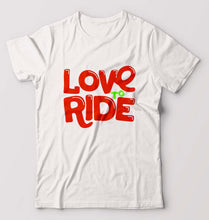 Load image into Gallery viewer, Love to Ride T-Shirt for Men-White-Ektarfa.online