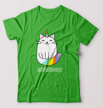 Load image into Gallery viewer, Cat Unicorn T-Shirt for Men-flag green-Ektarfa.online