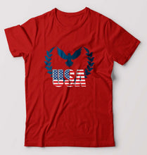 Load image into Gallery viewer, USA America T-Shirt for Men-Red-Ektarfa.online