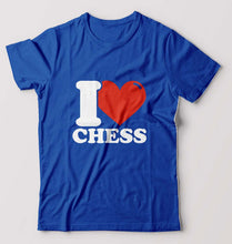 Load image into Gallery viewer, I Love Chess T-Shirt for Men-Royal Blue-Ektarfa.online