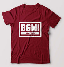 Load image into Gallery viewer, Battlegrounds Mobile India (BGMI) T-Shirt for Men-Maroon-Ektarfa.online