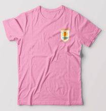 Load image into Gallery viewer, Uruguay Football T-Shirt for Men-Light Baby Pink-Ektarfa.online