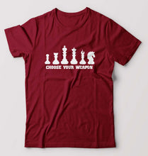 Load image into Gallery viewer, Chess T-Shirt for Men-Maroon-Ektarfa.online