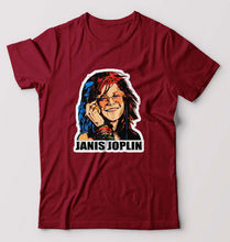 Load image into Gallery viewer, Janis Joplin T-Shirt for Men-Maroon-Ektarfa.online