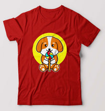 Load image into Gallery viewer, Puppy T-Shirt for Men-Red-Ektarfa.online