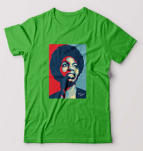 Load image into Gallery viewer, Nina Simone T-Shirt for Men-flag green-Ektarfa.online