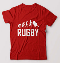 Load image into Gallery viewer, Rugby Evolution T-Shirt for Men-Red-Ektarfa.online