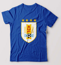 Load image into Gallery viewer, Uruguay Football T-Shirt for Men-Royal Blue-Ektarfa.online