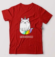 Load image into Gallery viewer, Cat Unicorn T-Shirt for Men-Red-Ektarfa.online
