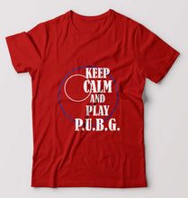 Load image into Gallery viewer, PUBG Keep Calm And Play Pubg T-Shirt for Men-Red-Ektarfa.online