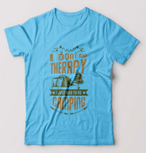 Load image into Gallery viewer, Camping T-Shirt for Men-Light Blue-Ektarfa.online