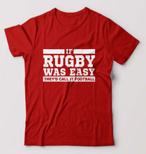 Load image into Gallery viewer, Rugby T-Shirt for Men-Red-Ektarfa.online