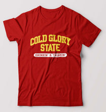 Load image into Gallery viewer, Varsity Cold Glory T-Shirt for Men-Red-Ektarfa.online