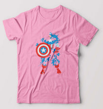 Load image into Gallery viewer, Captain America Superhero T-Shirt for Men-Light Baby Pink-Ektarfa.online
