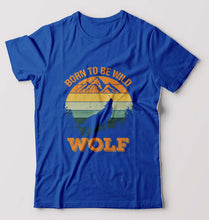 Load image into Gallery viewer, Wolf T-Shirt for Men-Royal Blue-Ektarfa.online