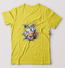 Load image into Gallery viewer, Tiger T-Shirt for Men-Yellow-Ektarfa.online