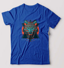 Load image into Gallery viewer, Fox Wolf T-Shirt for Men-Royal Blue-Ektarfa.online