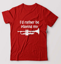 Load image into Gallery viewer, Trumpet Love T-Shirt for Men-Red-Ektarfa.online