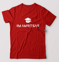 Load image into Gallery viewer, IIM Amritsar T-Shirt for Men-Red-Ektarfa.online