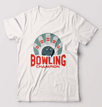 Load image into Gallery viewer, Bowling Champion T-Shirt for Men-White-Ektarfa.online