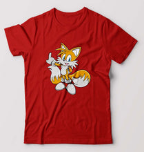 Load image into Gallery viewer, Tails Sonic T-Shirt for Men-Red-Ektarfa.online