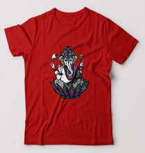 Load image into Gallery viewer, Psychedelic Ganesha T-Shirt for Men-Red-Ektarfa.online