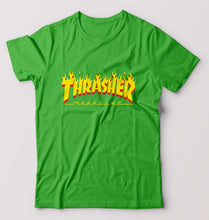 Load image into Gallery viewer, Thrasher Magzine T-Shirt for Men-flag green-Ektarfa.online