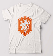 Load image into Gallery viewer, Netherlands Football T-Shirt for Men-White-Ektarfa.online