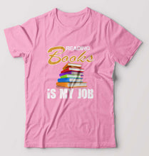 Load image into Gallery viewer, Books T-Shirt for Men-Light Baby Pink-Ektarfa.online