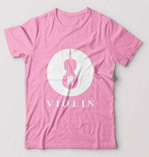 Load image into Gallery viewer, Violin T-Shirt for Men-Light Baby Pink-Ektarfa.online