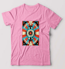 Load image into Gallery viewer, Psychedelic Peace and Love T-Shirt for Men-Light Baby Pink-Ektarfa.online