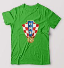 Load image into Gallery viewer, Croatia Football T-Shirt for Men-flag green-Ektarfa.online