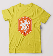 Load image into Gallery viewer, Netherlands Football T-Shirt for Men-Yellow-Ektarfa.online