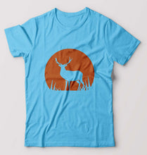Load image into Gallery viewer, Deer T-Shirt for Men-Light Blue-Ektarfa.online
