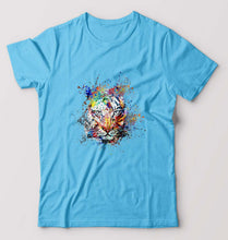 Load image into Gallery viewer, Tiger T-Shirt for Men-Light Blue-Ektarfa.online