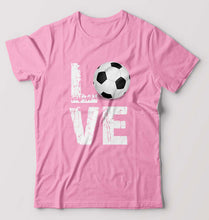Load image into Gallery viewer, Love Football T-Shirt for Men-Light Baby Pink-Ektarfa.online