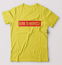Load image into Gallery viewer, Gym Workout T-Shirt for Men-Yellow-Ektarfa.online