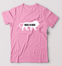 Load image into Gallery viewer, Make in India T-Shirt for Men-Light Baby Pink-Ektarfa.online