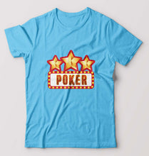 Load image into Gallery viewer, Poker T-Shirt for Men-Light Blue-Ektarfa.online