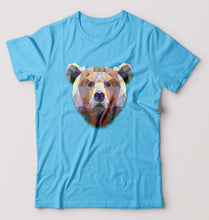 Load image into Gallery viewer, Bear T-Shirt for Men-Light Blue-Ektarfa.online