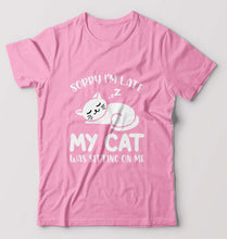 Load image into Gallery viewer, Cat T-Shirt for Men-Light Baby Pink-Ektarfa.online