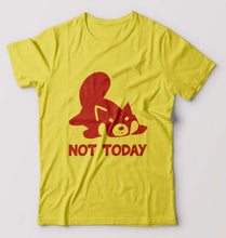 Load image into Gallery viewer, Rocket Raccoon Lazy Not Today T-Shirt for Men-Yellow-Ektarfa.online