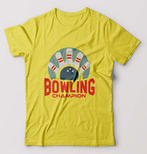 Load image into Gallery viewer, Bowling Champion T-Shirt for Men-Yellow-Ektarfa.online